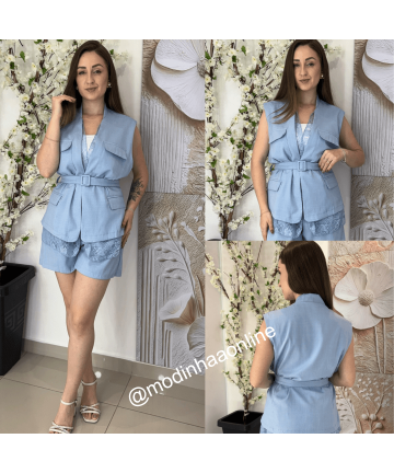 Conjunto Amanda Azul Conjunto Amanda Azul